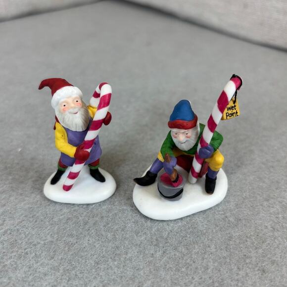 Department 56 Heritage Village Collection Candy Cane Elves 56390 Christmas - Picture 2 of 4